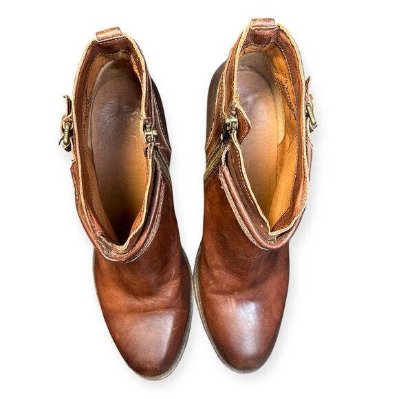 FRYE Women’s Brown Leather Jenny Short Ankle Boots Size 11B - Picture 6 of 9